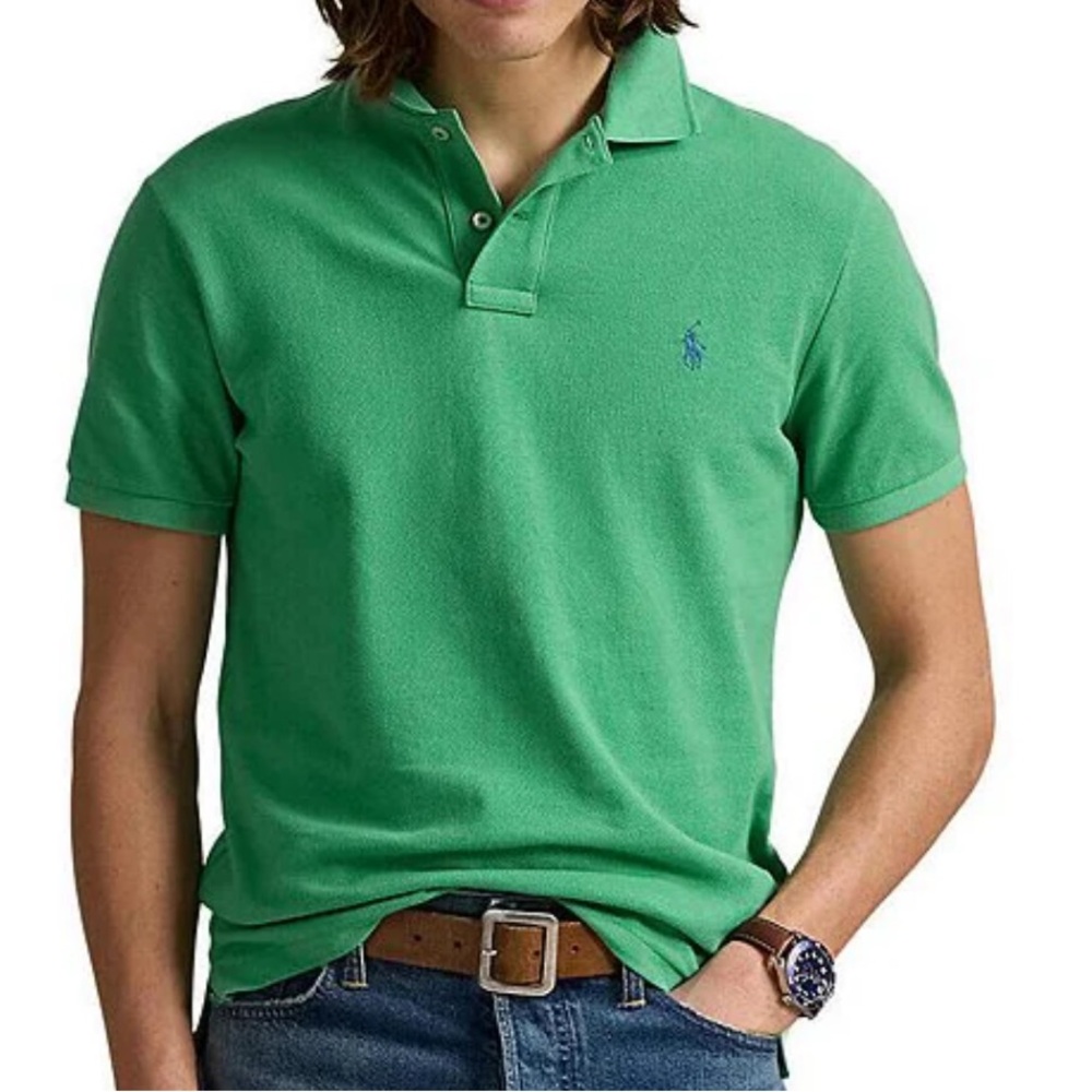 Polo by Ralph Lauren Men's Green Polo Shirt